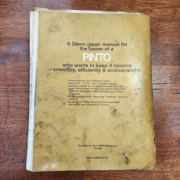 Petersens Complete Book Of Pinto Glenn's Pinto Tune Up & Repair Manual Lot Of 2 - Picture 8 of 8
